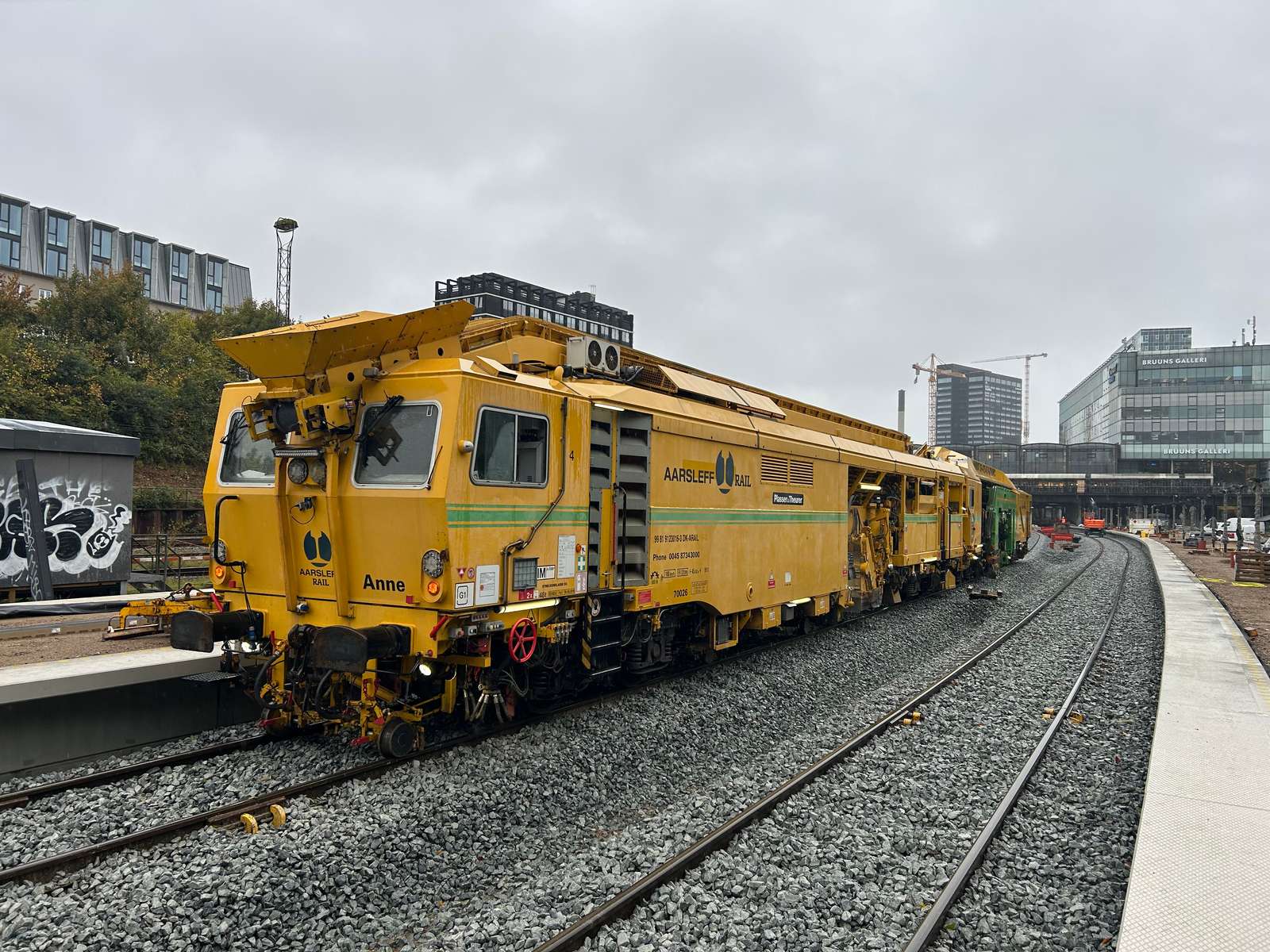 Sporstopperen Anne i gang på Aarhus Hovedbanegård