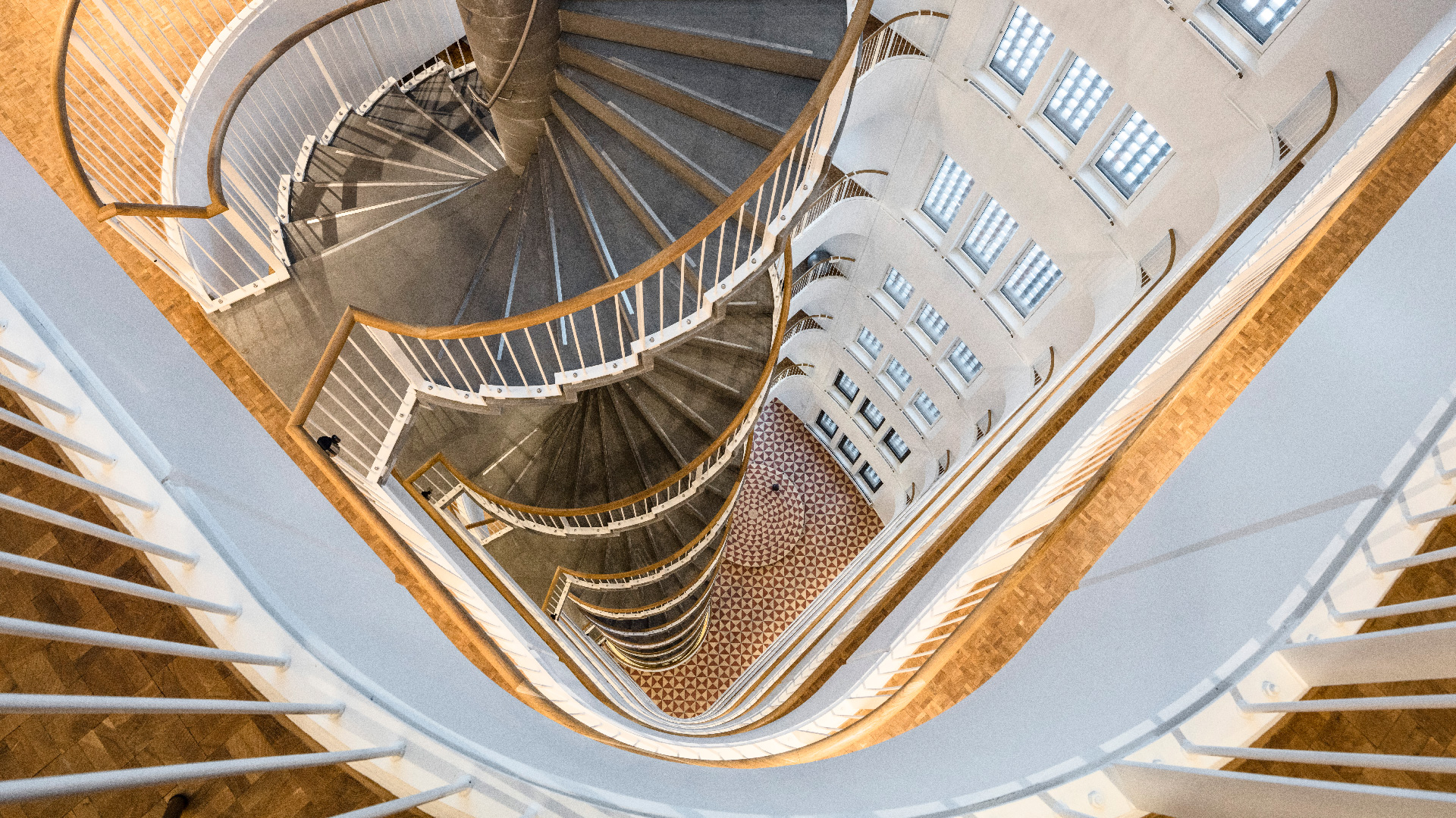 Trappe i Trafiktårn Øst