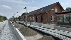 Banearbejde på Lem Station