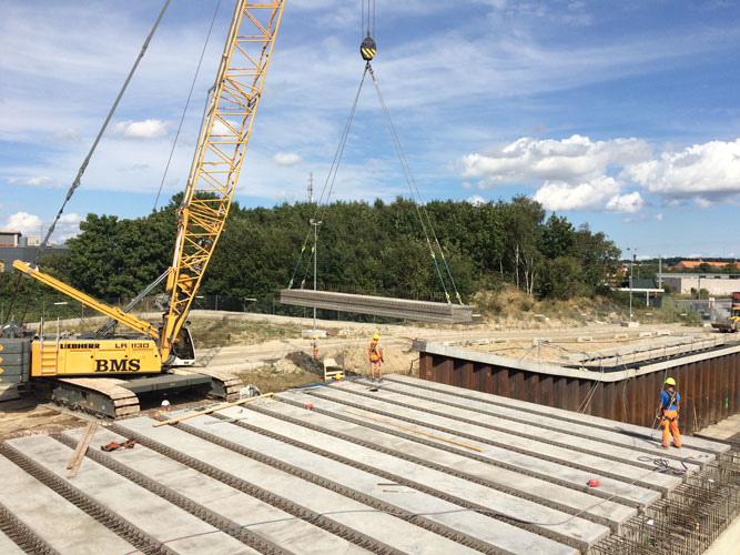 Montage i Kulbaneparken