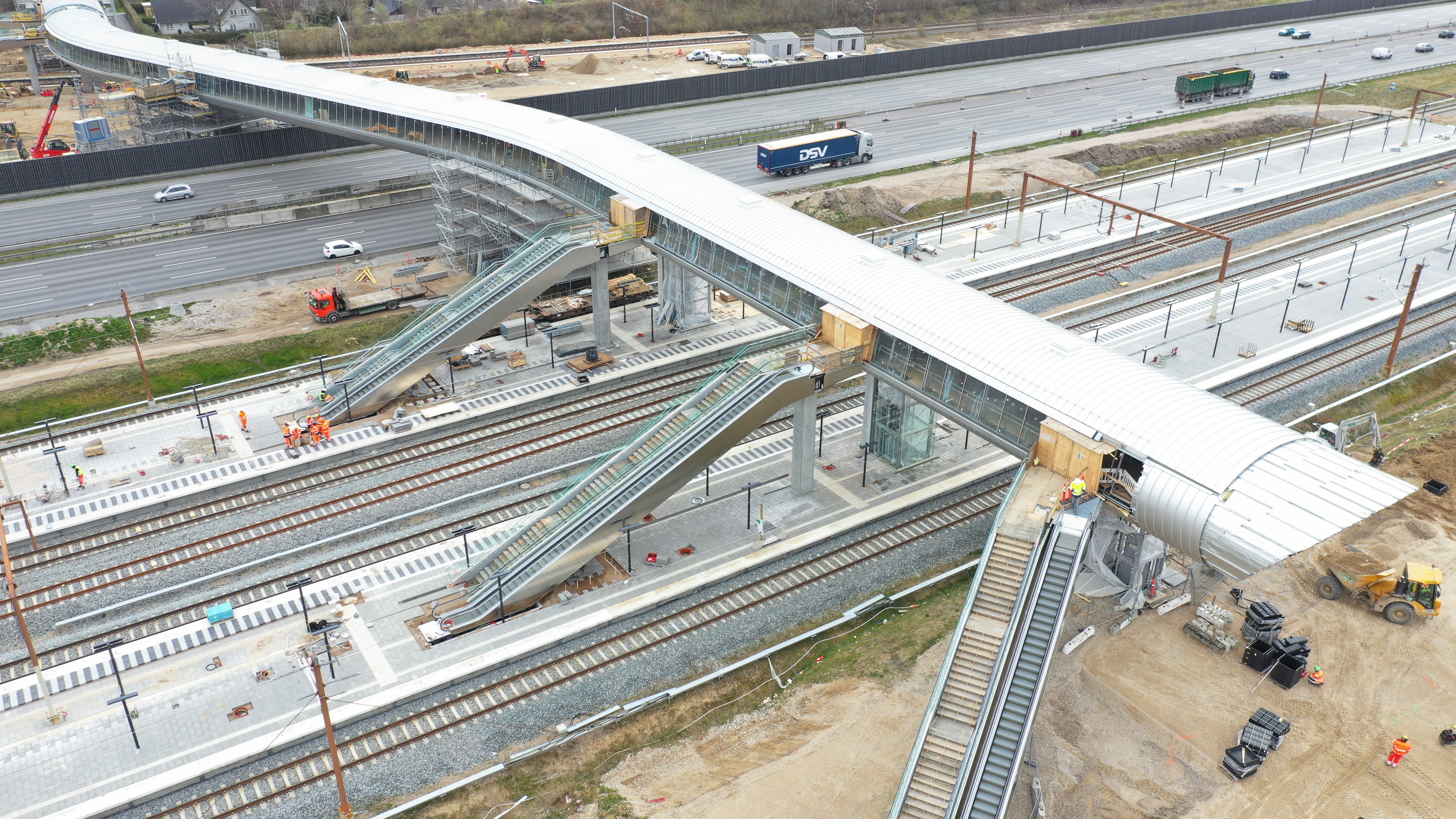 Køge Nord Station dronebillede