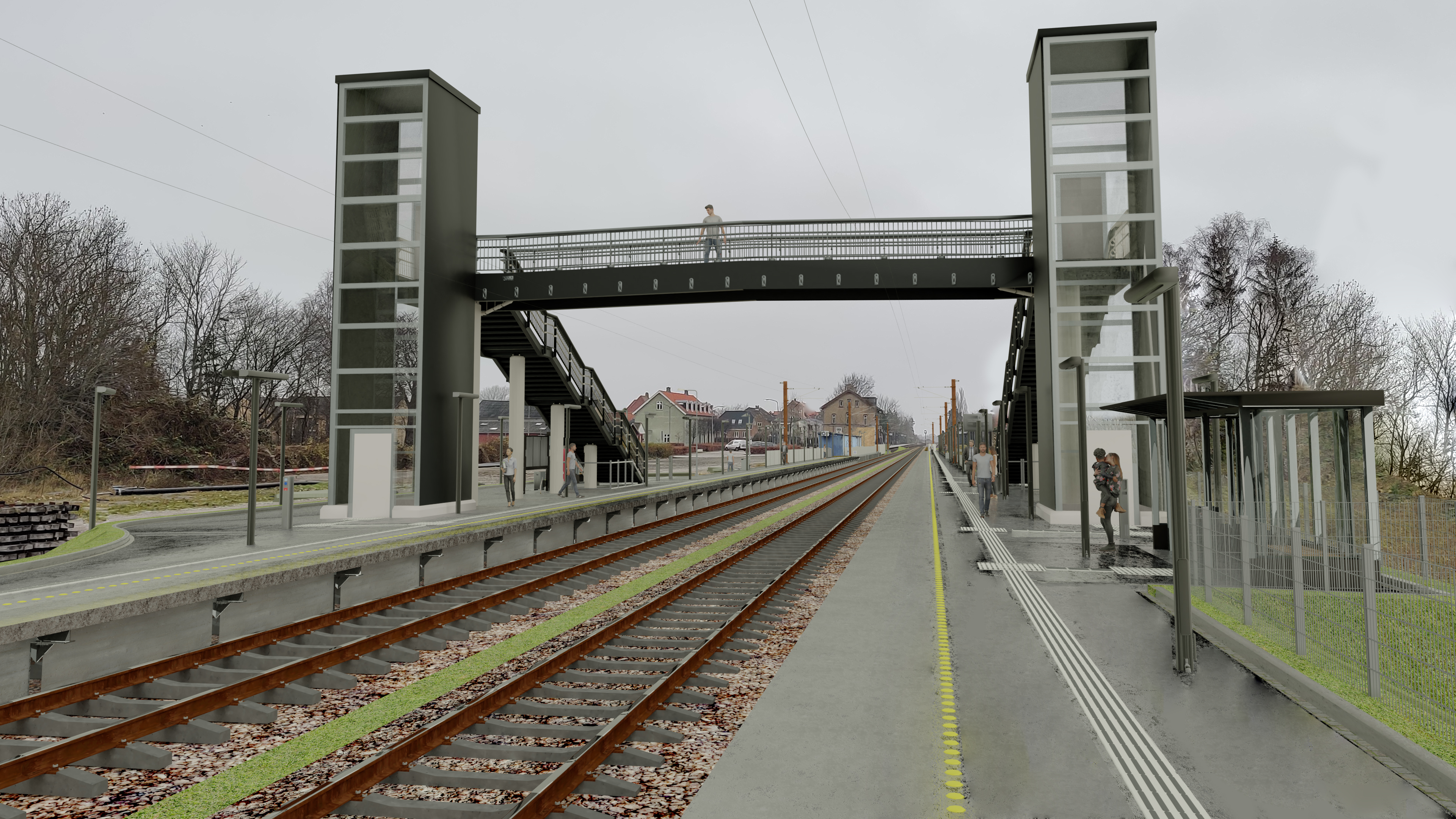 Visualisering Nørre Alslev Station