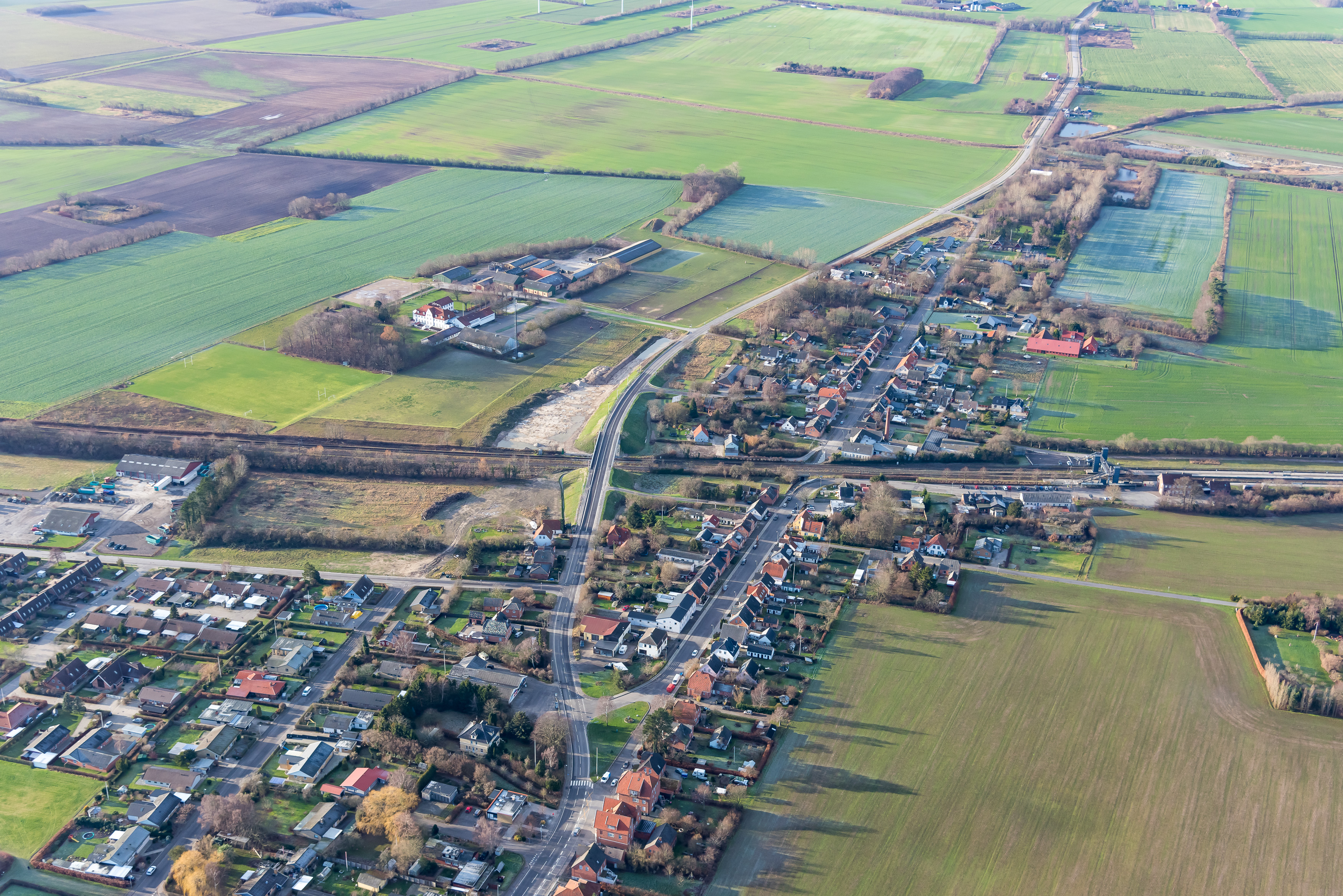 Luftfoto fra Lundby