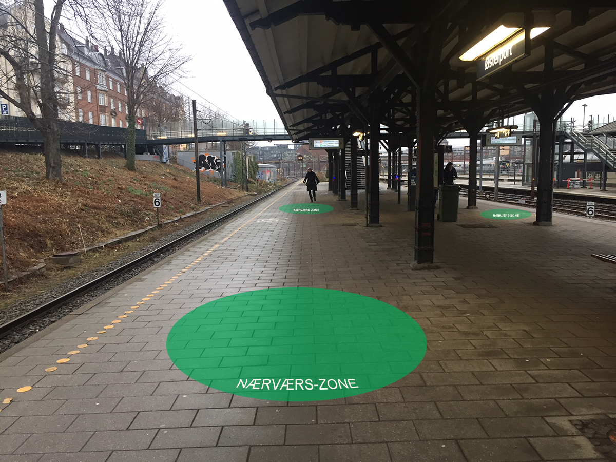 Som et forsøg indfører Banedanmark nærværszoner på Østerport.