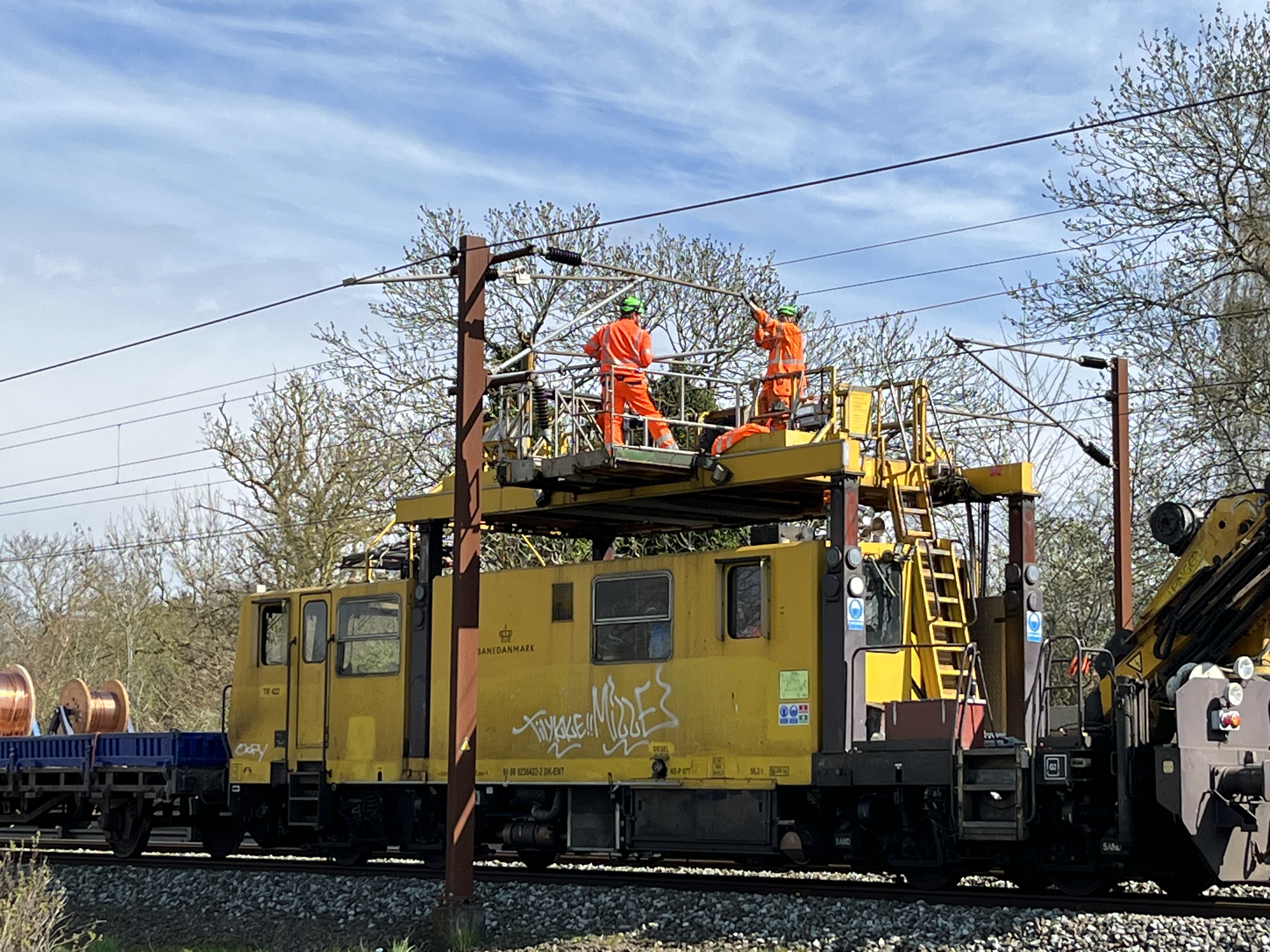 Kørestrømstrolje i arbejde