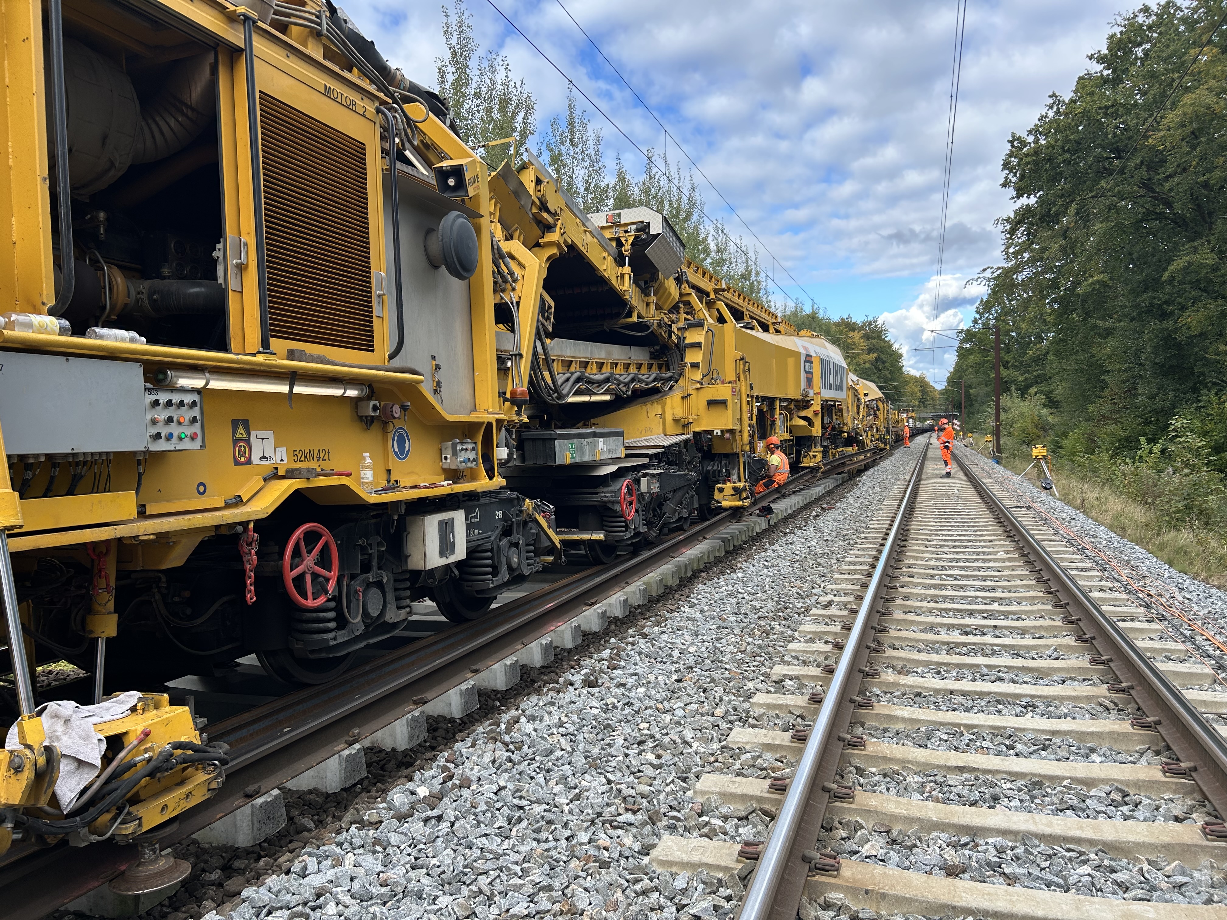 Fornyelse af Roskilde-Ringsted i 2025.